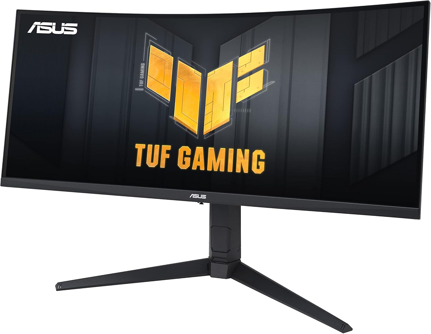 ASUS TUF Gaming VG34VQEL1A - 34 Zoll UWQHD Curved Monitor - 100 Hz, 1ms MPRT, FreeSync, HDR 10 - VA Panel, 21:9, 3440x1440, DisplayPort, HDMI, USB, ergonomisch, Schwarz – Bild 10
