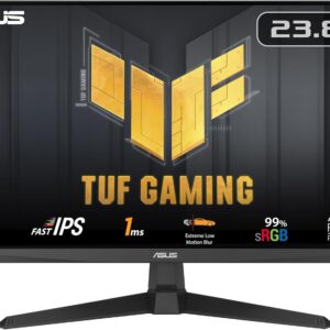 ASUS TUF Gaming VG249Q3A – 24 Zoll Full HD Monitor – 180 Hz, 1ms GtG, FreeSync Premium, Adaptive Sync, ELMB, GameFast Input – Fast-IPS Panel, 16:9, 1920×1080, DisplayPort, HDMI, Speaker