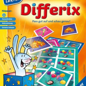 Ravensburger 24930 – Differix – Spielen und Lernen für Kinder, Lernspiel für Kinder von 4-8 Jahren, Spielend Neues Lernen für 1-4 Spieler