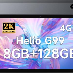 ALLDOCUBE iPlay50 Pro Tablet 10 Zoll, 60Hz 2K IPS Dispaly, 8GB RAM 128GB ROM, Tablet PC Gaming MediaTek G99 Octa-Core 2.0Ghz, Tablet Android 12 mit 4G LTE 5GHz WiFi,Bluetooth 5.2, Google GMS, 6000mAh