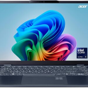 Acer Swift 14 AI (SF14-51-58TU) Copilot+ PC, AI Notebook 40 Tops – 14″ WQ2.8K OLED Display, Intel Core Ultra 5 226V, 16 GB RAM, 512GB SSD, Intel Arc Grafik 130V, Windows 11, QWERTZ Tastatur, blau