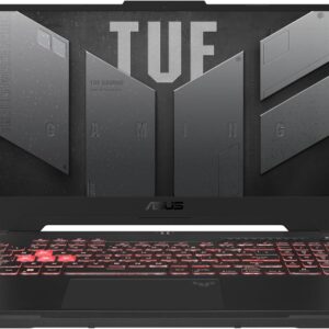ASUS TUF Gaming A15 FA507UV-HQ055W AMD Ryzen™ 9 8945H Laptop 39,6 cm (15.6″) Quad HD 16 GB DDR5-SDRAM 1 TB SSD NVIDIA GeForce RTX 4060 Wi-Fi 6 (802.11ax) Windows 11 Home Schwarz, Grau