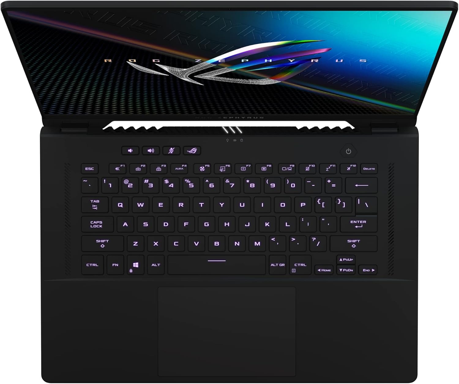 ASUS ROG Zephyrus M16 Laptop | 16" 2,5k WQXGA 165Hz/3ms 16:10 IPS Display | Intel i9-12900H | 32 GB RAM | 2 TB SSD | NVIDIA RTX 3080Ti | Windows 11 | QWERTZ Tastatur | Off Black – Bild 3