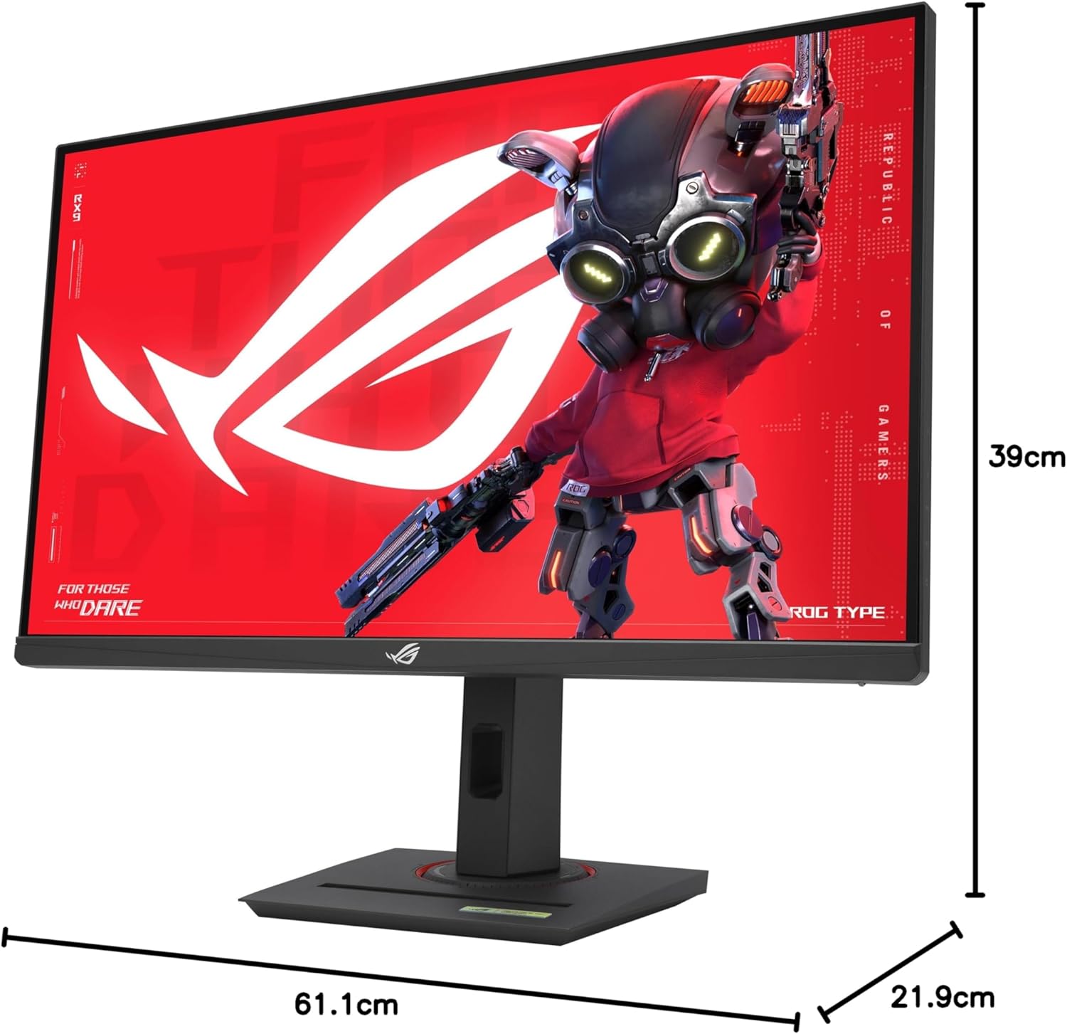 ASUS ROG Strix XG27UCS - 27 Zoll 4K UHD Gaming Monitor - 160 Hz, 1ms GtG, G-Sync, FreeSync, AdaptiveSync, ELMB-Sync, DisplayHDR 400 - Fast IPS, 16:9, 3840x2160, DisplayPort, HDMI, 15W USB-C, Ergo – Bild 6