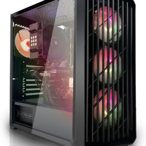 SYSTEMTREFF Gaming PC AMD Ryzen 5 5600 6×4.4GHz | Nvidia RTX 3050 8GB DX12 | 512GB M.2 NVMe | 32GB DDR4 RAM | Windows 11 | WLAN Desktop Computer Rechner für Gamer, Zocker & Streamer