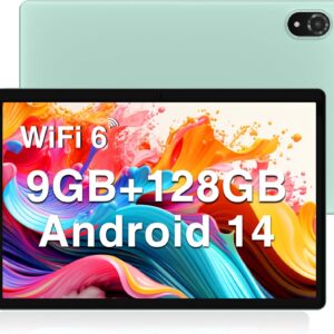 DOOGEE U10 2025 Neueste Tablet 10 Zoll Android 14 Tablet 128GB ROM (1TB TF) 9GB RAM, WIFI6, Widevine L1, BT 5.0, 1280 * 800 IPS HD, OTG, Type C, 5060mAh, 5MP+8MP