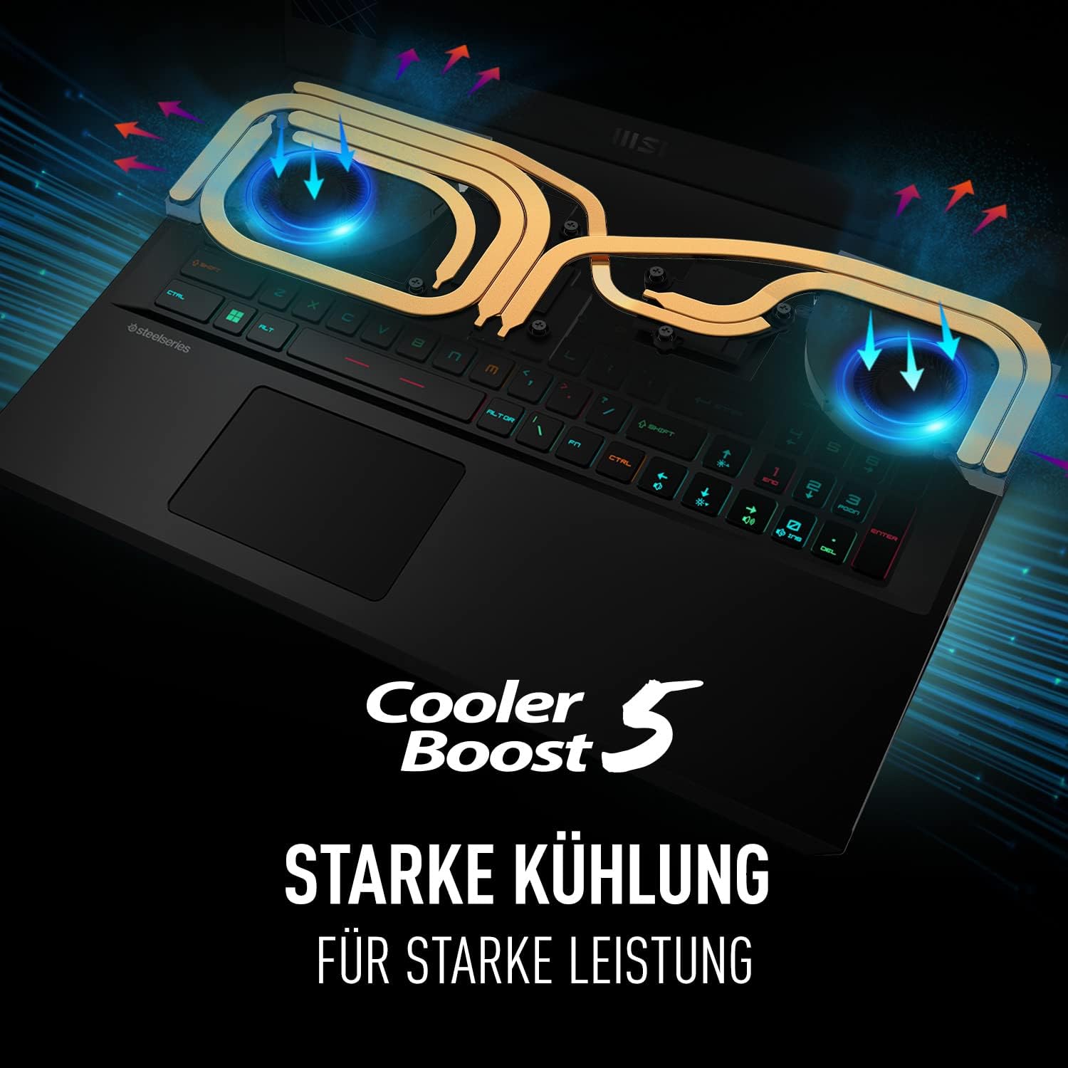 MSI Vector GP76 Gaming Laptop | 17.3" FHD 360 Hz Display | Intel Core i7-12700H | 16GB RAM | 1TB SSD Speicher | Nvidia RTX3080 | QWERTZ Tastatur | Windows 11 – Bild 9