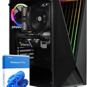 dcl24 Gaming PC Intel i5 14400, RTX3050 6GB – 500GB SSD, 16GB DDR4, Gamer PC mit 10×4.7 GHz, Zocker PC mit WLAN, Computer mit Windows 11 Pro [19491]
