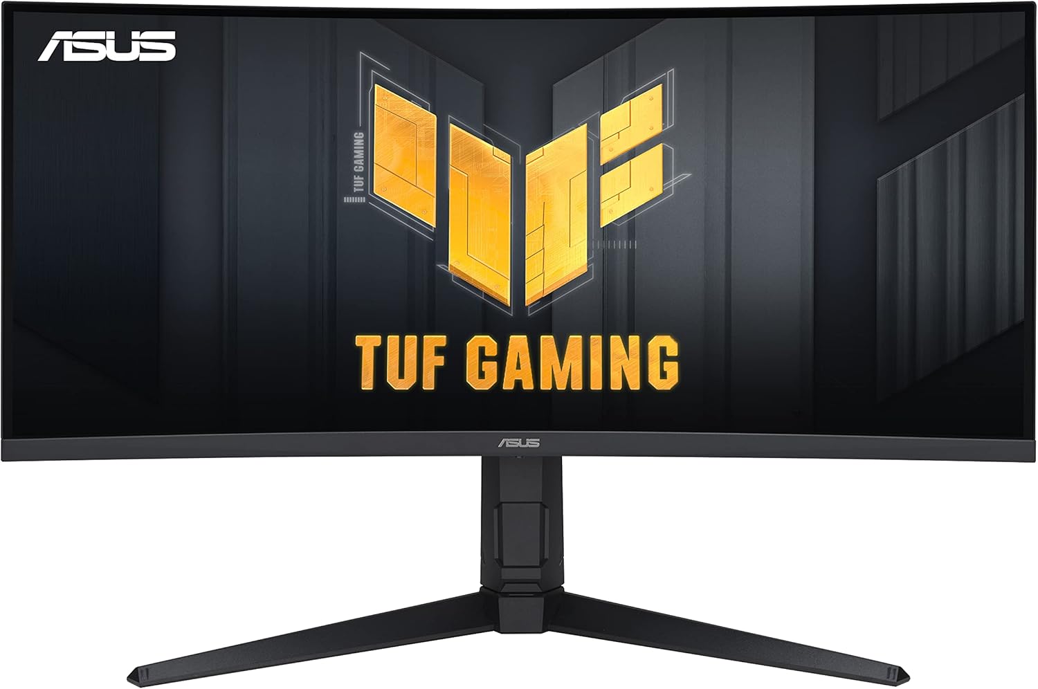 ASUS TUF Gaming VG34VQEL1A - 34 Zoll UWQHD Curved Monitor - 100 Hz, 1ms MPRT, FreeSync, HDR 10 - VA Panel, 21:9, 3440x1440, DisplayPort, HDMI, USB, ergonomisch, Schwarz – Bild 8