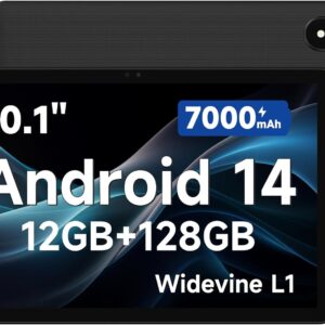 ALLDOCUBE iPlay 60S Android 14 Tablet, 10 Zoll Tablet Octa-Core mit 2 Lautsprechern, 12GB RAM+128GB ROM/1TB SD, 1280×800 IPS Display, 8MP+5MP, Widevine L1, Bluetooth 5.2, WiFi 6, 7000mAh
