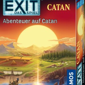 KOSMOS 684983 EXIT – Das Spiel – Abenteuer auf Catan, Level: Einsteiger, Escape Room Spiel, Exit Game für 1-4 Spieler ab 10 Jahre, Gesellschaftsspiel