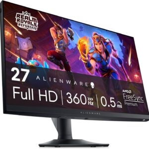 Alienware AW2724HF 27 Zoll Full HD (1920×1080) Gaming Monitor, 360Hz, Fast IPS, 0.5ms, AMD FreeSync Premium, VESA AdaptiveSync, 99% sRGB, HDR 10, 2x DisplayPort, HDMI, 5x USB, 3 Jahre Garantie