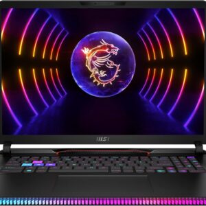 MSI Raider GE78 HX, 43,2 cm (17,0 Zoll) QHD+, 240 Hz, Intel Core i7-13700HX, 2×16 GB RAM, 2 TB SSD,RTX 4070, Windows 11 Home, QWERTZ Tastatur, Schwarz, 13VG-035