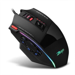 Zelotes C-13 Gaming Maus Wired 10000DPI,RGB,mit 13 Programmiertasten Einstellbar,128 KB Integrierter Speicher