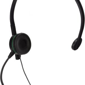 ASHATA Kabelgebundenes Single Ear Gaming Headset, Seitlicher One Ear Kopfhörer für für One, Gaming Chat Kopfhörer mit Noise Cancelling Mikrofon, für PSP, Tablet, Computer,