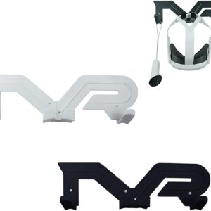 Generisch VR Headset Wandhalterung Controller Halterung Home Storage Hanger für Meta Quest 3 2/Quest Pro/Pico 4 /Quest Rift VR Zubehör (Schwarz)