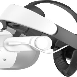 KIWI design H4 Boost Head Strap mit Akku Kompatibel mit Meta Quest 3/3S Komfort Halo Strap
