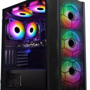 STGsivir Gaming PC, Intel Core i5-9400F bis zu 4.1 GHz, AMD Radeon RX 5700 8GB GDDR6, 16GB RAM, 1TB SSD, 600M WLAN, BT 5.0,Windows 11, Gamer PC Computer Desktop