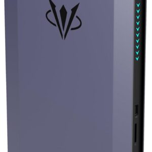 AtomMan G7 Ti Gaming Mini PC, Intel Core i9 14900HX (24C/32T, bis zu 5,8 GHz), RTX 4070 Graphics (8 GB DDR6), HDMI 2.1/USB4 (8K@60Hz), 3X USB A, WiFi 7/BT5.4, RGB-LED (kein RAM/SSD)