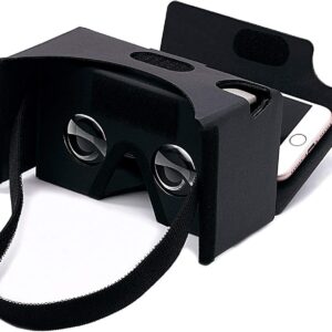 Google Cardboard, VR-Headset, 3D-Box, Virtual-Reality-Brille mit großer, klarer optischer 3D-Linse und bequemem Kopfband, für alle 7,6-15,2 cm Smartphones