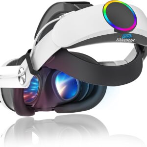 EVARY Elite Strap kompatibel mit Meta/Quest 3/3S, 10000mAh Akku VR Zubehör Spielzeit von 3-5 Stunden, Schnell Aufladbare Verstellbarer Kopfband, Verbesserte Komfortunterstützung und Gaming-Eintauchen.