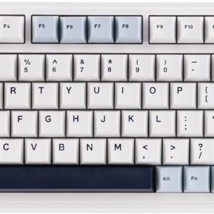 EPOMAKER EA75 RGB 75% Gaming-Tastatur Kabellos, 2.4GHz/Typ-C/Bluetooth Creamy Mechanische Tastatur mit Drehknopf, Hot Swappable für Gamer (Hellblau, Reaper Schalter)