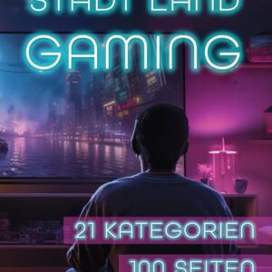 Stadt Land Fluss Gaming Edition – Für alle Zockrer/innen und Hobbygamer – Super Weihnachts- & Wichtelgeschenk: Keine Flüsse, nur Spielspaß – Deine Gaming-Welt, deine Regeln!