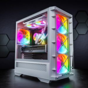 GameMachines Storm Snow Edition – Gaming PC – Wasserkühlung – AMD Ryzen 7 5800X – NVIDIA GeForce RTX 4060-1000GB SSD – 32GB RGB DDR4 – WLAN – Windows 11 Pro