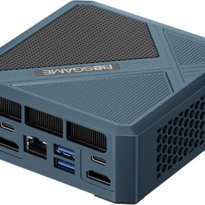 BOSGAME P5 Mini-PC, AMD Ryzen 5 6600H Prozessor (bis zu 4,5 GHz), Windows 11 Pro Mini-Computer, 24 GB DDR5 RAM 512 GB PCIe3.0 SSD, Mini-Gaming-Desktop-PC