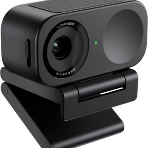 LOVENSE Webcam 2 4K für PC Live-Streaming-Kamera mit 1/2“-Sensor, True-Focus, AI-Geräuschabschirmung, Hand- & Mobilsteuerung, automatisches Bildfassung, anpassbare Audiomodi und Datenschutz (Webcam 2)