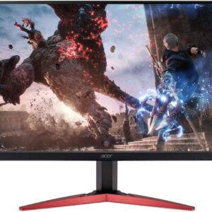 Acer Nitro VG270 Gaming Monitor 27 Zoll (69 cm Bildschirm) Full HD, 75Hz HDMI, 60Hz VGA, 1ms (VRB), 2xHDMI 1.4, VGA, HDMI FreeSync, Schwarz/rot
