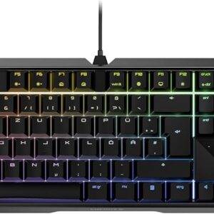 CHERRY MX BOARD 3.0 S, kabelgebundene Gaming-Tastatur mit RGB-Beleuchtung, Deutsches Layout (QWERTZ), MX SILENT RED Switches, Schwarz