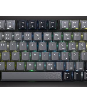 CORSAIR K65 Plus Wireless 75% RGB Hot-Swap-Fähige Mechanische Gaming-Tastatur – Vorgeschmierte MLX Red Linear Switches – Dual-Layer Sound Dampening – PBT Keycaps – QWERTZ DE – Schwarz