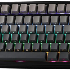 EPOMAKER X Aula F75 MAX Mechanische Gaming-Tastatur 75% mit TFT-Bildschirm und Drehregler, Gasket Hot-Swap Gaming-Tastatur Kabellos für PC/Mac/Linux, QWERTY US-Layout (Schwarz, Reaper Switch)