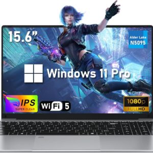 NIAKUN 15.6 Zoll Laptop Notebook, Computer 16GB RAM 512GB SSD N5095 Prozessor (bis zu 2.9Ghz), FHD 1920 x 1080 Display, Laptop mit beleuchteter Tastatur, 6000mAh, TF Karte, WiFi 5