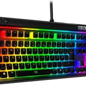 HyperX Alloy Elite 2 – Mechanische Gaming-Tastatur, Software-gesteuerte Beleuchtung und Makroanpassung, ABS Pudding Keycaps, Mediensteuerung, RGB Hintergrundbeleuchtung. Linear Switch, HyperX Red