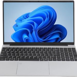 Tragbarer 15,6-Zoll-Laptop, 32 GB DDR4, 512 GB SSD, IPS HD, Professioneller Laptop für N5095, 2,4 G und 5 G WLAN-Laptop für Unternehmen, Büro, Reisen, Gaming (EU-Stecker)