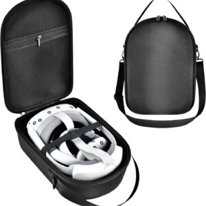 Tasche für PICO 4 All-in-One VR Headset 128GB/ 256GB, Virtual Reality Brille PC Zubehör Aufbewahrungshalter, mit Netztasche Passend für USB Kabel und Ohrhörer (Nur Box)