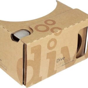 Durovis Dive Cardboard 6 – braun – Virtual Reality Headset Inspired by Google Cardboard V2 für Google Android und Apple iOS