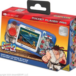 My Arcade Super Street Fighter II Pocket Player Pro tragbares Gaming-System (2 Spiele in 1) Mehrfarbig