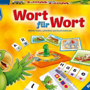 Ravensburger 24955 – Wort für Wort – Spielen und Lernen für Kinder, Lernspiel für Kinder von 6-9 Jahren, Spielend Neues Lernen für 1-4 Spieler