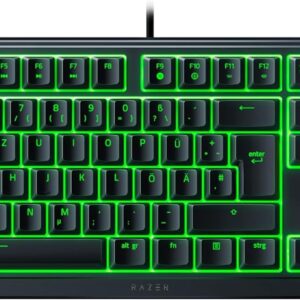 Razer Ornata V3 X – Flache Membran-Tastatur mit Chroma RGB (Lautlose Membran-Switches, Ergonomische Handballenauflage, Tastenkappen Anti-UV-Beschichtun) QWERTZ DE-Layout | Schwarz