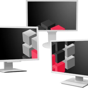 DN 27 Zoll Business Computer Monitor, Desktop Gaming Monitor, Full HD (VGA – DVI – VESA), PC Bildschirm, weiß (Generalüberholt)