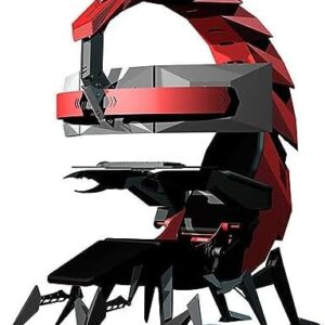 Gaming-Stuhl, verstellbarer drehbarer bionischer E-Sportstuhl, hoher Komfort-Design, integrierte Computer-Raumkapsel mit LED-Unterstützung für 5 Bildschirme