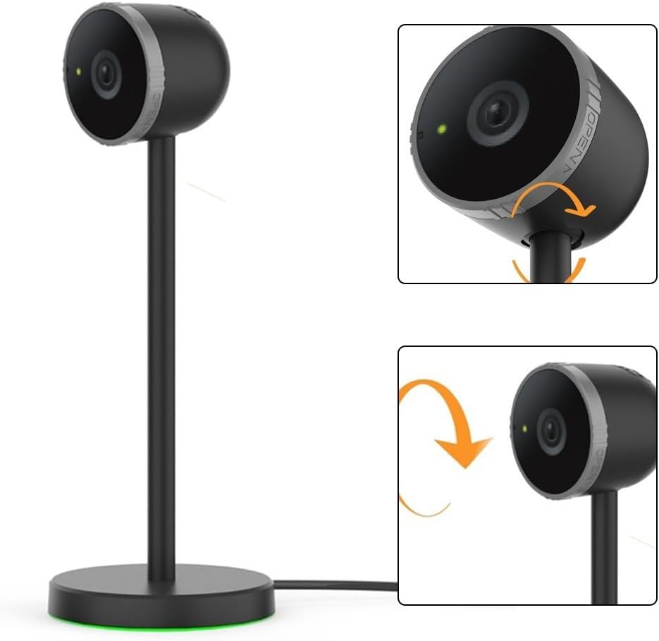 EasyByMall 1080P HD USB C Webcam Kamera, HD Webcam für Nintendo Switch 2: Einstellbarer Winkel für AR & Videoanrufe – Bild 3