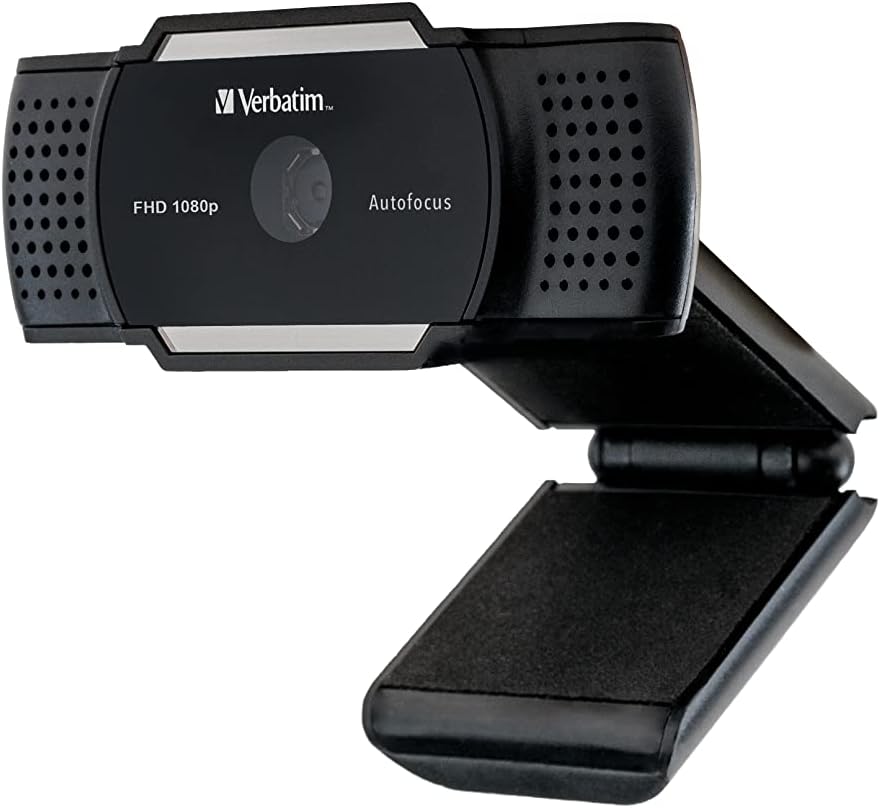 Verbatim Webcam mit Mikrofon, externe Kamera für Computer oder Laptop mit Full HD 1080 p Autofokus, für Video-Calls im Homeoffice oder als Streaming Cam – Bild 6