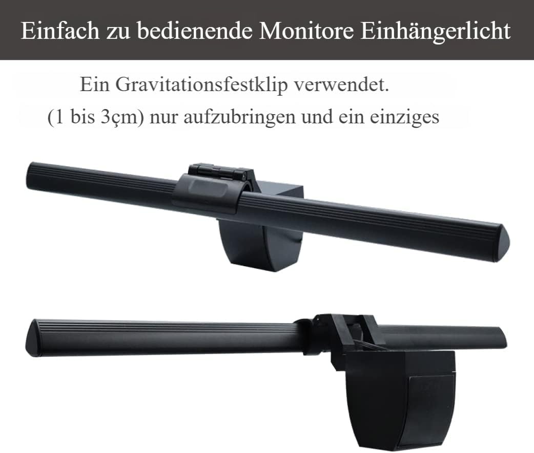 CATPOWER Computermonitor-Lichtleiste, LED-Bildschirm-Lichtleiste für den Arbeitsplatz, dimmbare Monitorlampe, Monitorlampe mit Tastensteuerung für Schreibtisch/Büro/Zuhause/Gaming, zur Augenpflege – Bild 5