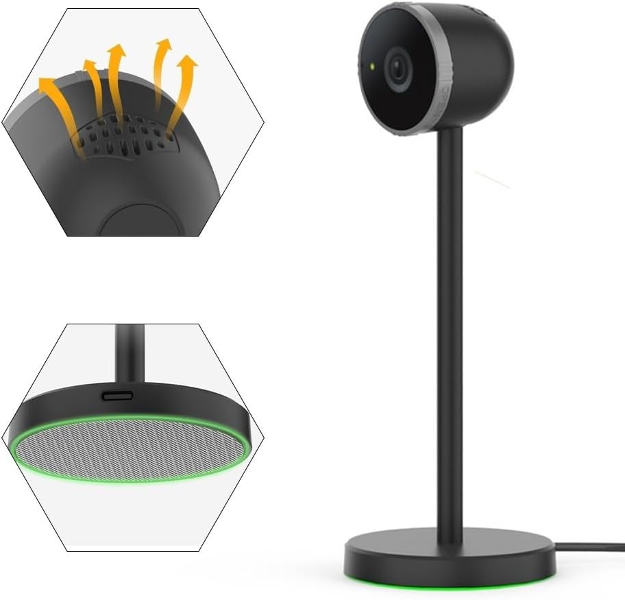 EasyByMall 1080P HD USB C Webcam Kamera, HD Webcam für Nintendo Switch 2: Einstellbarer Winkel für AR & Videoanrufe – Bild 2