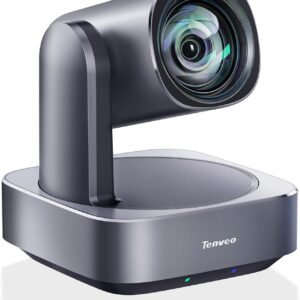 Tenveo 4K PTZ Kamera 12x Optical Zoom HDMI/USB3.0/PoE/ RJ45 Streaming Kamera Weiter Betrachtungswinkel YouTube/OBS Live Streaming and Skype/Zoom