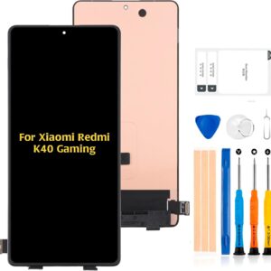 (OLED) A-MIND für Xiaomi Redmi K40 Gaming LCD-Bildschirm Ersatz Touchscreen Digitize M2012K10C M2104K10AC LCD Display Vollmontage Reparatur Kits mit Werkzeug